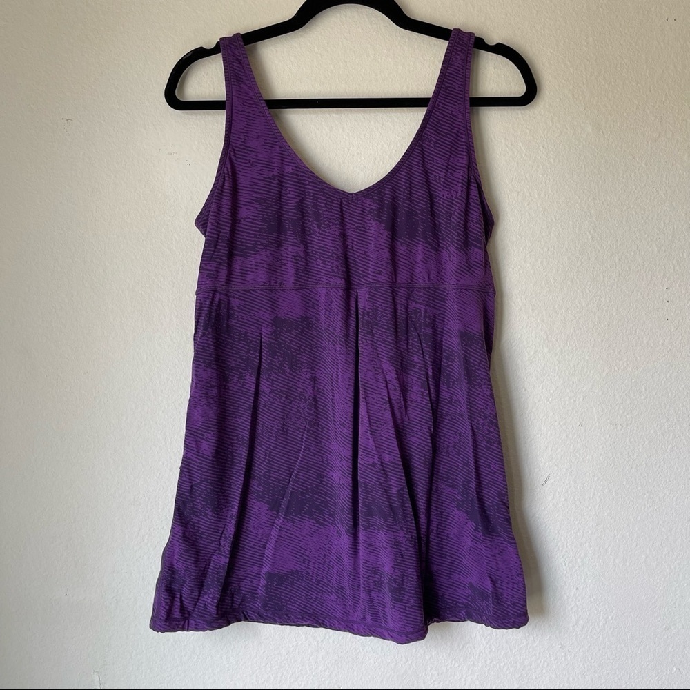Lucy Purple Printed Tank Top